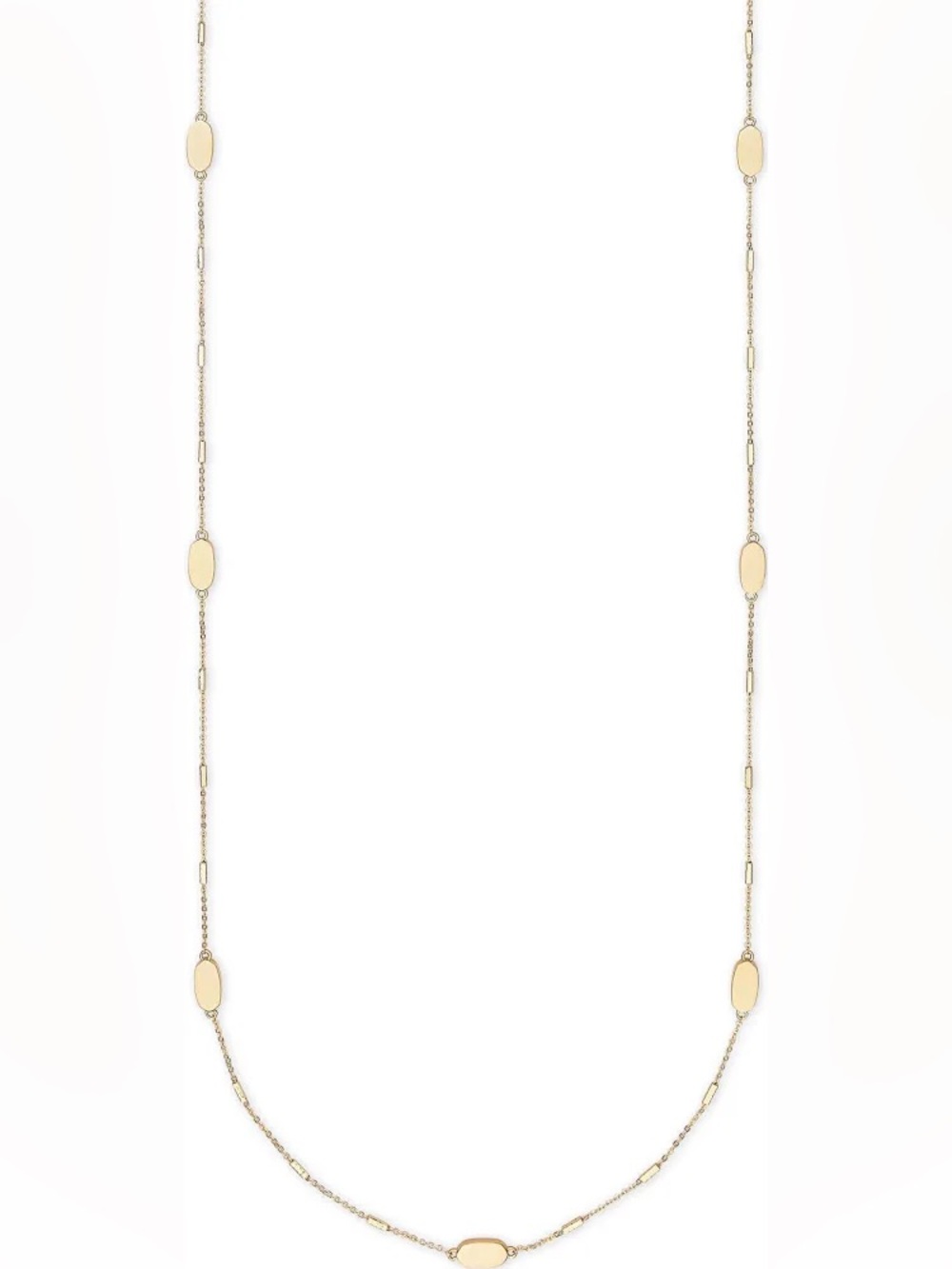 KENDRA SCOTT 14k Gold-Plated Franklin Long Strand Station Necklace